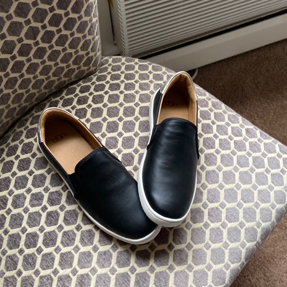 Ugg leather slip on sneakers